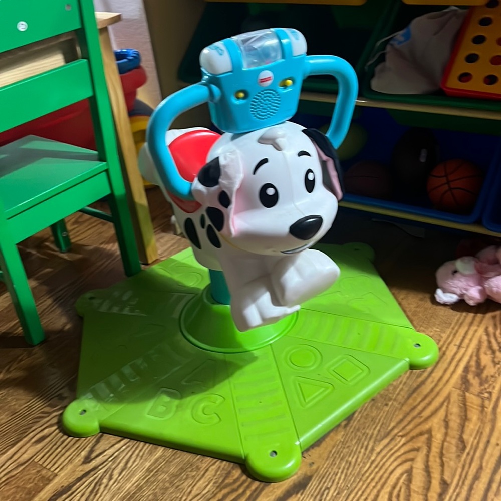 Fisher-Price Bounce and Spin Puppy lightly used.